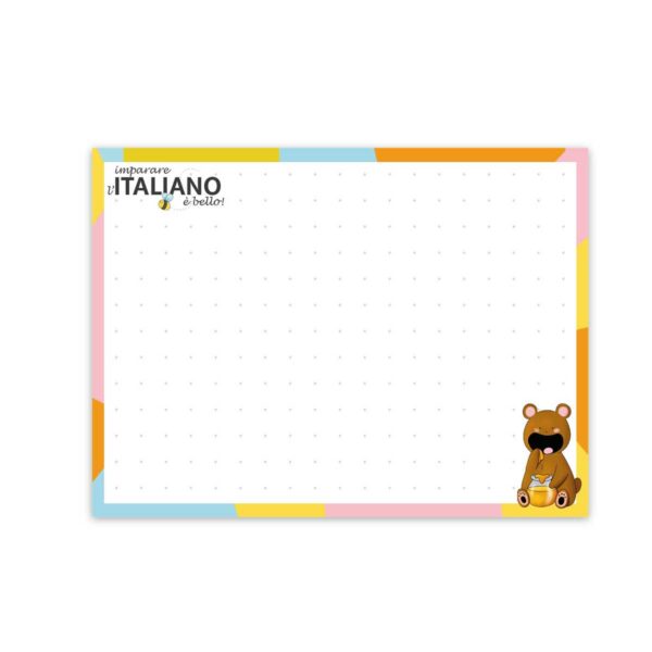 Italiano Bello Flashcards DIN A7 quer dotted 1 | 50 Flashcards A7 punktkariert – Bruno