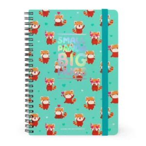 LEGAMI Notebook Red Panda – A5 lined with spiral binding
