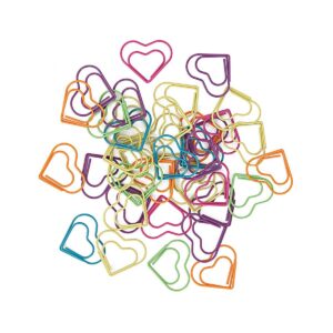 Paper Poetry Heart-shaped Paper Clips, 30 pieces