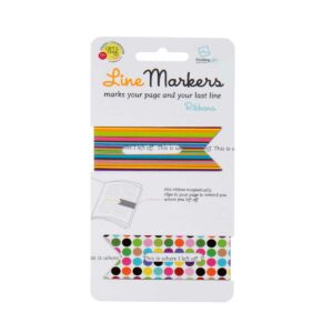 Thinking Gifts Line Markers – Set of 2 Magnetic Bookmarks Ribbons